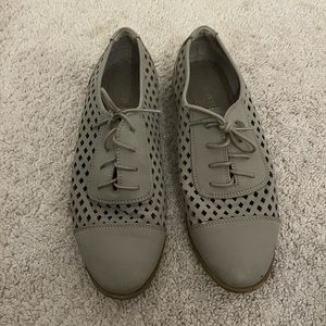 Espirit grey loafers laced size 7